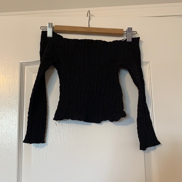 Zara off the shoulder stretchy crop - Picture 1 of 3